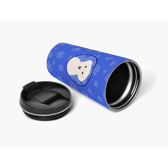 Doodle Cream #2  Stainless Steel 16 oz  Tumbler, Blue